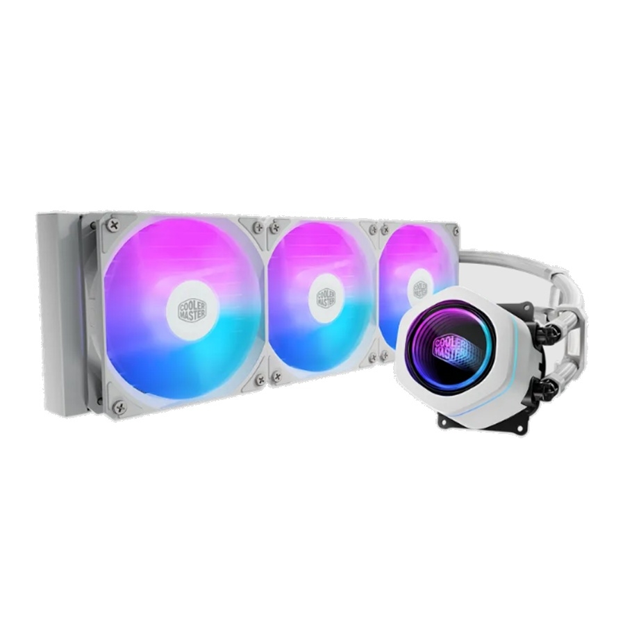 [CF-599] DISIPADOR DE ENFRIAMIENTO LIQUIDO COOLER MASTER MASTERLIQUID SERIE CORE NEX 360 / ARGB / BLANCO / GAMER
