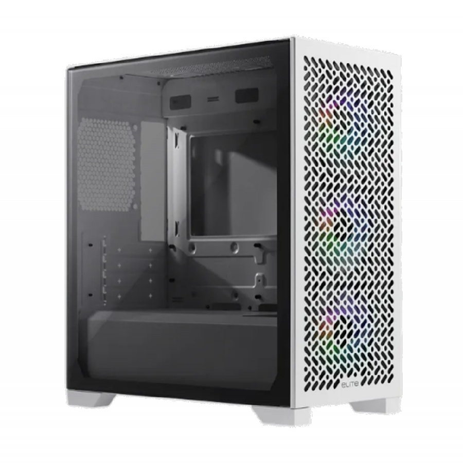 GABINETE COOLER MASTER ELITE 302 / ARGB FAN 3 / BLANCO / MINI TORRE / MINI ITX / MICRO ATX / VENTANA