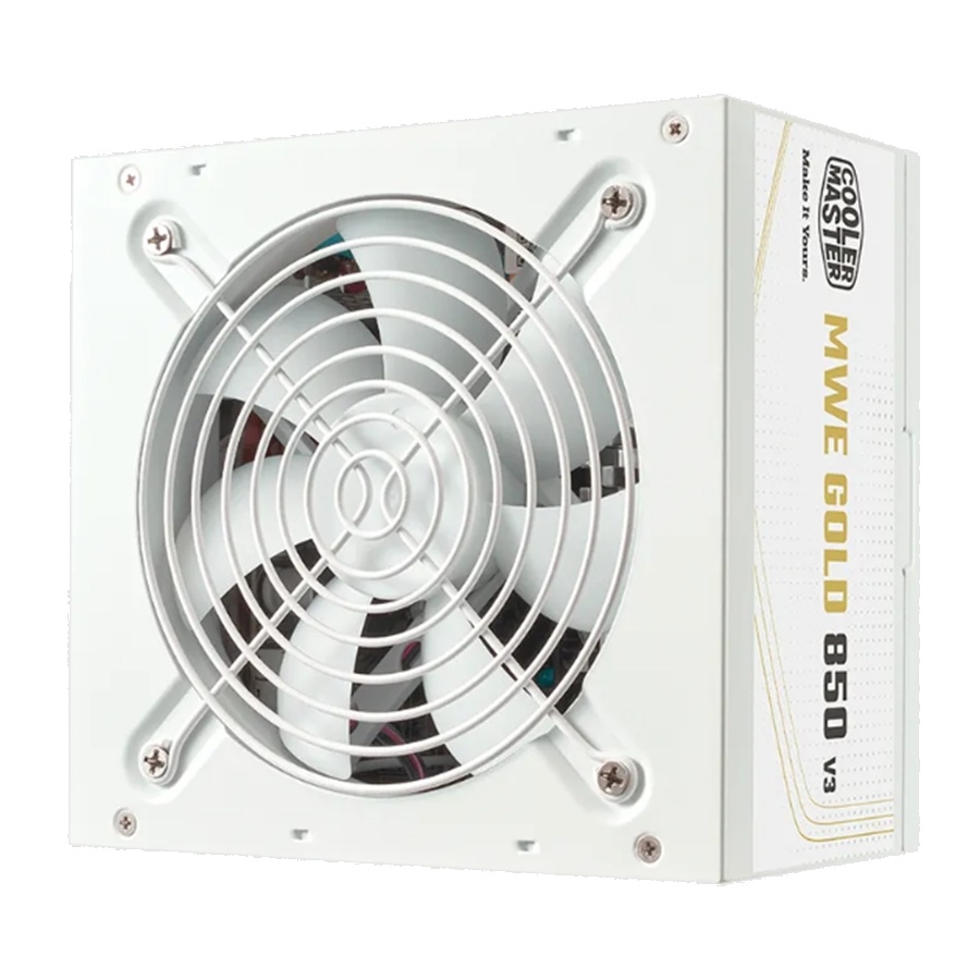 [CSP-716] FUENTE DE PODER COOLER MASTER 850W / BLANCO / MWE V3 ATX 3.1 / 80PLUS GOLD CERTIFICADA / NO MODULAR / GAMER
