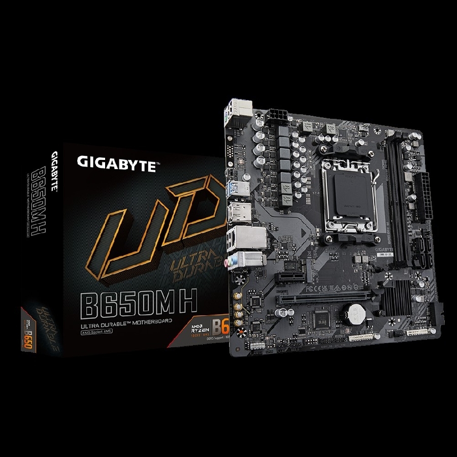 [MB-1367] TARJETA MADRE GIGABYTE B650M H / SOCKET AM5 / DDR5 / HDMI / DP / MICRO ATX / GAMA MEDIA