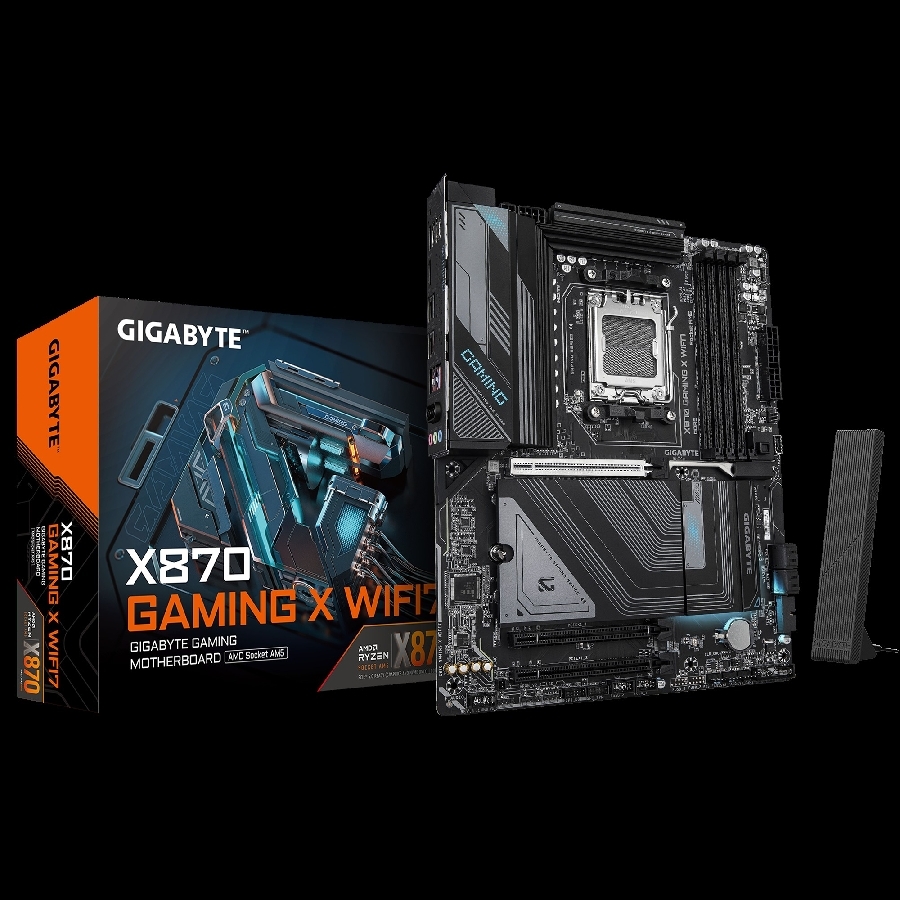 [MB-1454] TARJETA MADRE GIGABYTE X870 GAMING X WIFI7 / AMD X870 / SOCKET AM5 / DDR5 4X 8200 MT/S / WIFI7 / BT 5.4 / ATX / GAMING