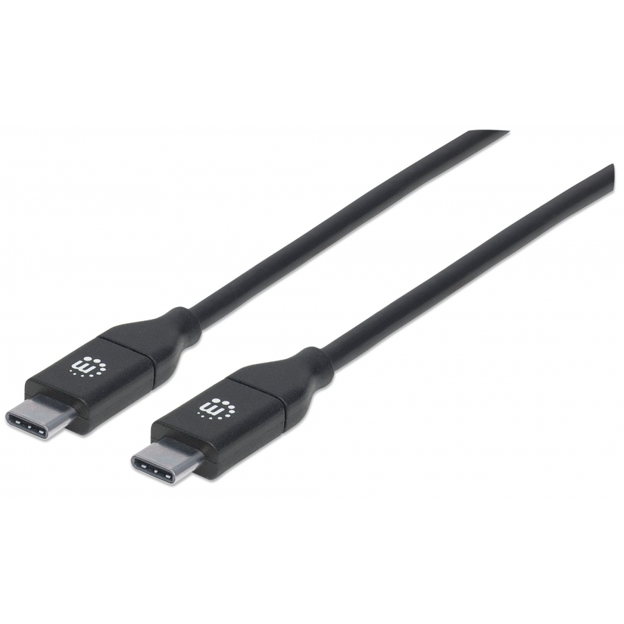 CABLE USB,MANHATTAN,355247,-C V2.0, C-C 2.0M NEGRO 480MBPS 5A