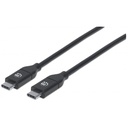 CABLE USB,MANHATTAN,355247,-C V2.0, C-C 2.0M NEGRO 480MBPS 5A