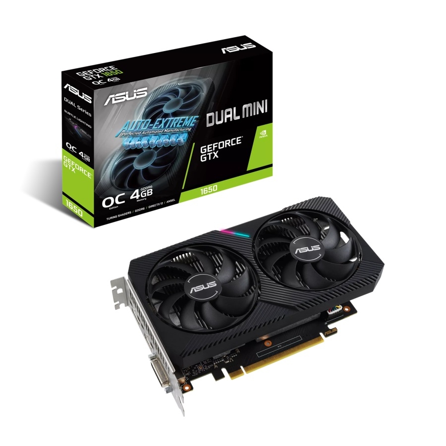 [VC-1025] TARJETA DE VIDEO ASUS NVIDIA GTX1650/PCIE X16 3.0/4GB GDDR6/HDMI/DP/DVI/ESTANDAR/GAMA MEDIA