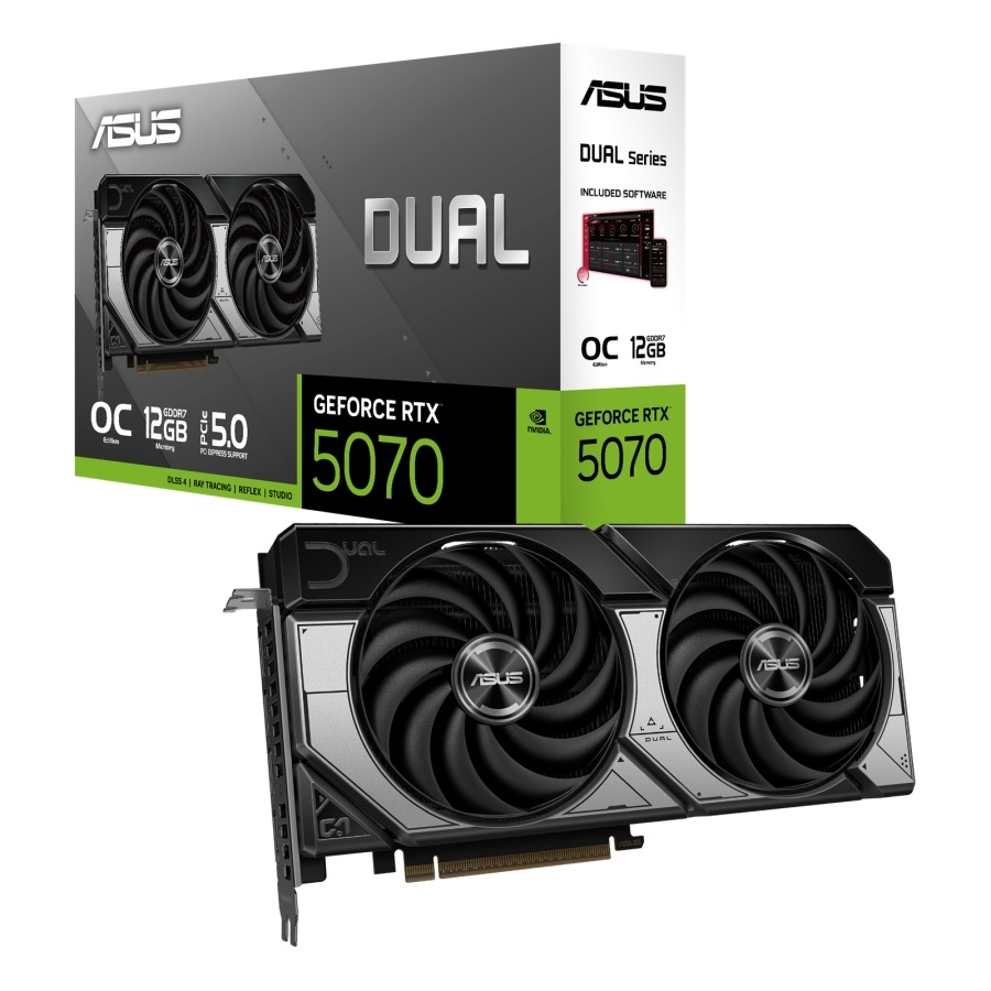 [VC-1382] TARJETA DE VIDEO ASUS NVIDIA RTX5070 /PCIE X16 5.0 /12GB GDDR7 /HDMI /3X DP /ESTANDAR /GAMA ALTA