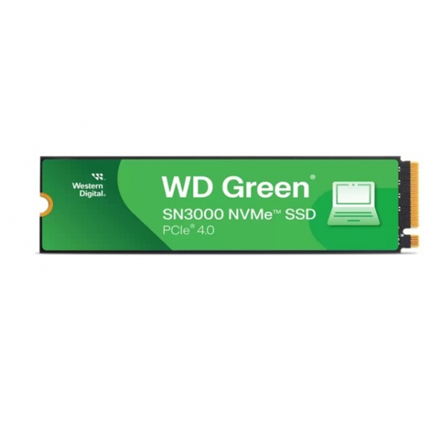 UNIDAD DE ESTADO SOLIDO SSD INTERNO WD GREEN SN3000 2TB M.2 2280 NVME PCIE GEN4 X4 LECT.5000MBS ESCRIT.4200MBS PC LAPTOP MINIPC WDS200T4G0E-00CPS0