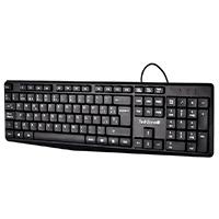 TECLADO TECHZONE TZACTCA04 ALAMBRICO STANDARD USB ERGONOMICO NEGRO