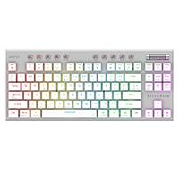[KB-1097] TECLADO GAMER DOMINATE EXPERT GK959 / INALAMBRICO DUAL / MECANICO / ILUMNACION RGB / RECARGABLE / 87 TECLAS / WIN - MAC - ANDROID - CONSOLAS DE JUEGO / ESPAÑOL / DONGLE-BT 5.0 / BLANCO / BR-940412