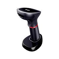 [LEC-120] LECTOR DE CODIGOS DE BARRAS GHIA GSW2 / INALAMBRICO / 2D / LED ROJO Y BLANCO / BLUETOOTH / USB / BASE DE CARGA / QR / NEGRO