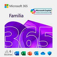 [SWS-3074] ESD MICROSOFT 365 FAMILY / SUSCRIPCION ANUAL / DESCARGA DIGITAL / 6 USUARIOS / 5 DISPOSITIVOS / APLICACIONES: WORD, EXCEL, POWER POINT, OUTLOOK, ONE NOTE, ONEDRIVE, CLIPCHAMP / CON IA COPILOT