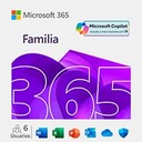 ESD MICROSOFT 365 FAMILY - MULTILENGUAJE - SUSCRIPCION ANUAL - USO NO COMERCIAL - DESCARGA ELECTRONICA