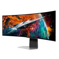 MONITOR LED SAMSUNG 49 PULGADAS, WIDESCREEN, 5120 X1440, ODYSSEY OLED G9 G95SC, COLOR SILVER, 1 HDMI, 1 D. PORT, USB HUB, WIFI, BLUETOOTH, BOCINAS, GAMER 240HZ, 1800R, .03MS, CURVO
