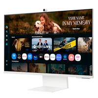 [MNL-2980] MONITOR LED SAMSUNG 32 PULGADAS /SMART MONITOR M8 /4K (3840 X 2160)/ VA/ PLANO /HDMI / BT / WIFI/ USB-C/ WEB CAM/ 60 HZ /BLANCO CÁLIDO