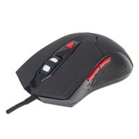 [MS-1302] MOUSE OPTICO GAMING,MANHATTAN,176071, USB 6 BOTONES NEGRO C/LUZ