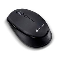 [MS-1406] MOUSE TECHZONE TZ19MOU01-INA OPTICO INALAMBRICO 1000 DPIS ERGONOMICO NEGRO