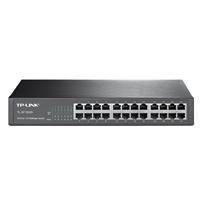 SWITCH |TP-LINK | TL-SF1024D | 24 PUERTOS RJ45 10/100 MBPS | NO ADMINISTRABLE | PARA ESCRITORIO O RACK DE 13 PULGADAS