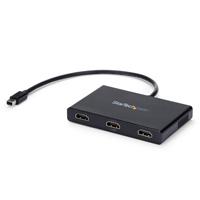 [AC-10065] SPLITTER MULTIPLICADOR MST MINI DISPLAYPORT A 3 PUERTOS HDMI - HUB MST - ADAPTADOR MULTIMONITOR - CONCENTRADOR MST DISPLAYPORT 1.2 - 2X 4K 30HZ - 1X 1080P - WINDOWS - STARTECH.COM MOD. MSTMDP123HD