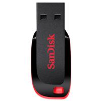 [RAM-3107] MEMORIA SANDISK 128GB USB 2.0 CRUZER BLADE Z50 NEGRO C/ROJO SDCZ50-128G-B35