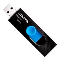 [RAM-3210] MEMORIA ADATA 128GB USB 3.2 UV320 RETRACTIL NEGRO-AZUL (AUV320-128G-RBKBL)
