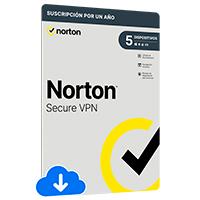 ESD NORTON WIFI VPN PRIVACIDAD SEGURA 5 DISPOSITIVOS 1 AÑO/ENTREGA ELECTRONICA