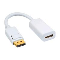 [AC-10478] ADAPTADOR BROBOTIX DISPLAYPORT MACHO A HDMI HEMBRA, BLANCO