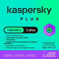 [SWS-6058] ESD KASPERSKY PLUS 1 DISP 1 CUENTA KPM 2 AÑOS