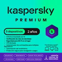 [SWS-6076] ESD KASPERSKY PREMIUM 5 DISP 3 CUENTAS KPM 2 AÑOS
