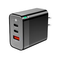 [AC-11112] CARGADOR DE PARED ACTECK ENERGON PRIME CP65W / 65W / 2X USB-C / 1X USB A / NEGRO / AC-935579