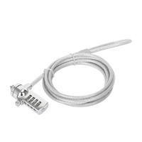 CANDADO LAPTOP /MANHATTAN/440448/COMBINACION 2.0M, 4 DIGITOS, PLATEADO