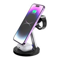 [AC-11774] CARGADOR ACTECK ENERGON S-MATE CI740 / INALAMBRICO QI / 15 W / 3 DISPOSITIVOS / COMPATIBLE CON APPLE / AC-937139