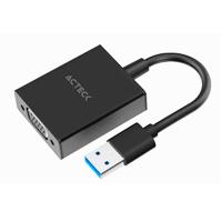ADAPTADOR ACTECK SHIFT PLUS AV410 / VIDEO USB 3.0 / USB A VGA / MACHO A HEMBRA / NEGRO / AC-937108