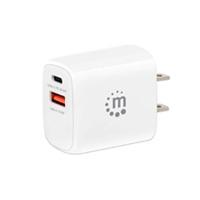 [AC-10843] CARGADOR PARED,MANHATTAN,406291, 20W, USB-C PD 20W Y USB-A QC 18W