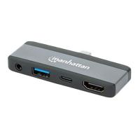 DOCKING/MANHATTAN/190404/DOCKING STATION USB-C 4 EN 1 ADAPTADOR PORTÁTIL