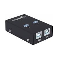 [AC-1653] MULTIPLEXOR USB MANHATTAN,162005, USB 1:2 COMPARTE 1 DISP A 2PC