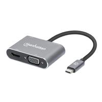[AC-10876] DOCKING USB,MANHATTAN,130691,-C  4 PTOS, HDMI/VGA, USB-A/USB-C PD