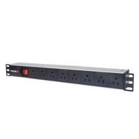 [AC-6516] BARRA PDU,INTELLINET,713993, 8 CONT. GAB/RACK 19, 1U, CONTRA SOBRECARGA, ON/OFF