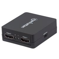 [AC-7221] VIDEO SPLITTER,MANHATTAN,207652, HDMI 1080P, 1 IN2 OUT, ALIMENTADO POR USB