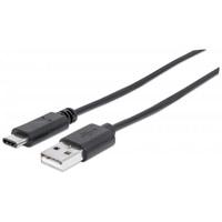 [CB-1325] CABLE USB,MANHATTAN,354981,-C V3.1, C-A 3.0M NEGRO