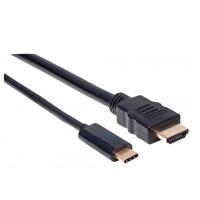 [CB-1337] CABLE USB,MANHATTAN,151764,-C A HDMI M 2.0M 4K@30HZ, NEGRO