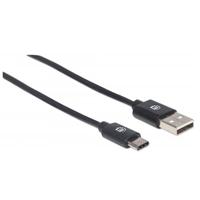 [CB-1343] CABLE USB,MANHATTAN,354929,-C V2.0, C-A 2.0M NEGRO 480MBPS