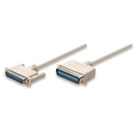 CABLE IMPRESORA,MANHATTAN,303033, BITRONICS  1.8M,DB25 A CENTRONICS 36 1.8M MACHO-MACHO