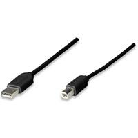 CABLE USB,MANHATTAN,342650, A-B 1.8M, NEGRO ECONOMICO