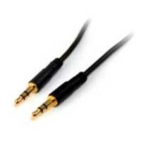 [CB-1945] CABLE DE AUDIO DE 91CM DELGADO SLIM - AUDIO ESTEREO MINI JACK PLUG 3.5MM - MACHO A MACHO - STARTECH.COM MOD. MU3MMS