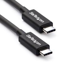 CABLE THUNDERBOLT DE 2M - THUNDERBOLT 3 USB-C 20GBPS - COMPATIBLE CON THUNDERBOLT, DISPLAYPORT Y USB - 4K A 60HZ - HASTA 100W - STARTECH.COM MOD. TBLT3MM2M