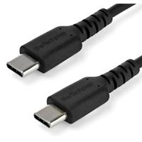 [CB-2313] CABLE DE CARGA DE 2M USB C - DE CARGA RAPIDA Y SINCRONIZACION USB 2.0 TIPO C A USB C PARA LAPTOP - REVESTIMIENTO TPE DE FIBRA DE ARAMIDA M/M 60W NEGRO - IPAD PRO SURFACE - STARTECH.COM MOD. RUSB2CC2M