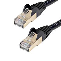 [CB-2521] CABLE DE 2M CAT6A ETHERNET NEGRO - CABLE DE RED 10GB CAT6A SNAGLESS BLINDADO RJ45 POE DE 100W - 10GBE CON CERTIFICACION UL/TIA - STARTECH.COM MOD. C6ASPAT7BK