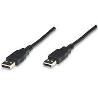 CABLE USB,MANHATTAN,306089, V2.0 A-A 1.8M, NEGRO