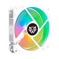 [CF-418] KIT DE 3 VENTILADORES GAMER BALAM RUSH EOLOX BLAZE EX70KW / 120 X 25 MM / FLUJO DE AIRE 30.71 CFM / VELOCIDAD 1200 RPM / SILENCIOSO 22.1 D B / 3 PINES MACHO Y HEMBRA / AURA RGB / BLANCO / BR-937979
