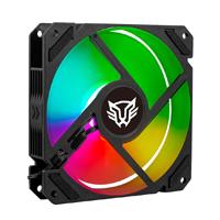 KIT 3 VENTILADORES BALAM RUSH EOLOX BLAZE EX70K / FLUJO DE AIRE 30.71 CFM / VELOCIDAD 1200 RPM / SILENCIOSO 22.1 D B / 3 PINES MACHO Y HEMBRA / AURA RGB / 3 PZ / NEGRO / BR-937962