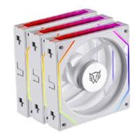 [CF-531] KIT 3 VENTILADORES BALAM RUSH EOLOX LINK EXL95/ FLUJO DE AIRE OPTIMO / VELOCIDAD 1800 RPM / SILENCIO CON PODER / CONEXIÓN DAISY-CHAIN / RGB / BLANCO / BR-942096